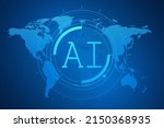 artificial intelligence  ai... | Shutterstock .eps vector #2150368935