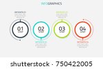 circle infographic number... | Shutterstock .eps vector #750422005