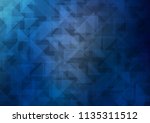 dark blue vector polygonal... | Shutterstock .eps vector #1135311512