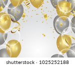 colorful balloons  holiday... | Shutterstock .eps vector #1025252188