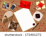 abstract background with love... | Shutterstock .eps vector #172401272