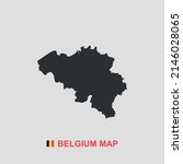 belgium simple map black and... | Shutterstock .eps vector #2146028065