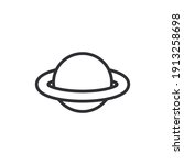 saturn planet. saturn icon.... | Shutterstock .eps vector #1913258698