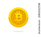 bitcoin icon. crypto currency... | Shutterstock . vector #2083332538