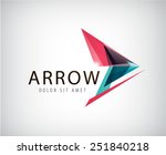 vector abstract arrow logo ... | Shutterstock .eps vector #251840218