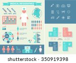 medical infographic set with... | Shutterstock .eps vector #350919398