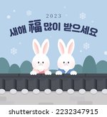 2023 New Year's Card  Rabbit...