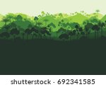 green silhouette forest... | Shutterstock .eps vector #692341585