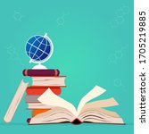 happy world book day concept.... | Shutterstock .eps vector #1705219885