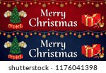 merry christmas and happy new... | Shutterstock .eps vector #1176041398