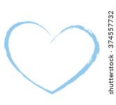 Blue Heart Drawing Love...
