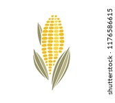   Corn Cob Simple Icon Design....