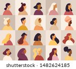 collection of profile portraits ... | Shutterstock .eps vector #1482624185