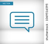 chat icon. voice speech bubble... | Shutterstock .eps vector #1069516595