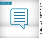 chat icon. voice speech bubble... | Shutterstock .eps vector #1069523432