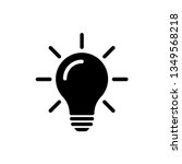 bulb light vector icon.... | Shutterstock .eps vector #1349568218