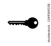 key vector icon. open house key ... | Shutterstock .eps vector #1349569238
