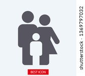 family icon vector | Shutterstock .eps vector #1369797032