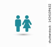 man and woman icon vector... | Shutterstock .eps vector #1424109632