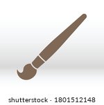 paint brush flat icon. brush... | Shutterstock .eps vector #1801512148