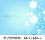 minimalistic geometric hexagon... | Shutterstock .eps vector #1379012372