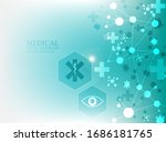 vector medical anti coronavirus ... | Shutterstock .eps vector #1686181765