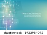 abstract vector technology... | Shutterstock .eps vector #1923984092