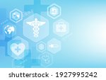 vector medical hexagon... | Shutterstock .eps vector #1927995242