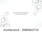 modern geometric vector white... | Shutterstock .eps vector #2080062715