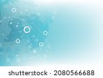 global technology cyber network.... | Shutterstock .eps vector #2080566688