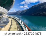 Small photo of Cruise to Alaska, Tracy Arm fjord and glacier on the scenic passage with landscapes and views.
