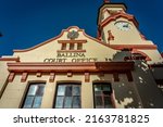 Small photo of Ballina, New South Wales, Australia - May 28, 2022: Upright view of the historical court office building