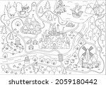 fairytale black and white... | Shutterstock .eps vector #2059180442