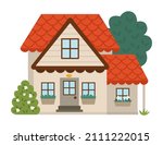 Vector Country House Icon...