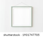 green wooden squared frame... | Shutterstock . vector #1931747705