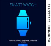 smart watch gradient icon | Shutterstock .eps vector #1312237568