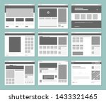 web pages layout. internet... | Shutterstock .eps vector #1433321465