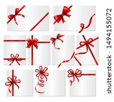 gift cards ribbons. frames or... | Shutterstock .eps vector #1494155072