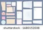 paper notes. copybook linear... | Shutterstock .eps vector #1680152038
