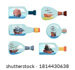 Ship In Bottles. Decorative...