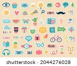 planner stickers. journal daily ... | Shutterstock .eps vector #2044276028