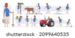 indian farmer. village rural... | Shutterstock .eps vector #2099640535