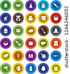 white solid icon set  pan... | Shutterstock .eps vector #1266246052