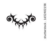 black tribal tattoo abstract... | Shutterstock .eps vector #1652402158