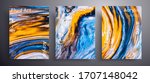 abstract liquid poster  fluid... | Shutterstock .eps vector #1707148042