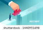vector of a small businessman... | Shutterstock .eps vector #1440951698