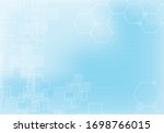 abstract technology background... | Shutterstock .eps vector #1698766015
