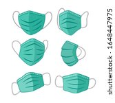 surgical mask for disease and... | Shutterstock .eps vector #1648447975
