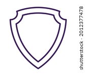 isolated empty sport shield... | Shutterstock .eps vector #2012377478