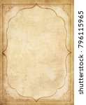 old grungy vintage paper blank... | Shutterstock .eps vector #796115965